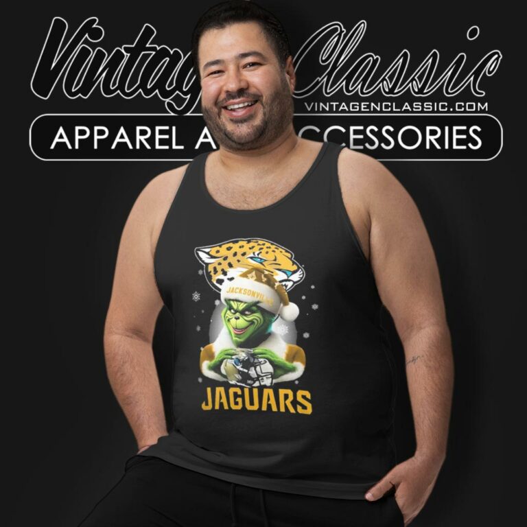 Santa Grinch Love Jacksonville Jaguars Christmas Tank Top Racerback Santa Grinch Love Jacksonville Jaguars Christmas Tank Top Racerback