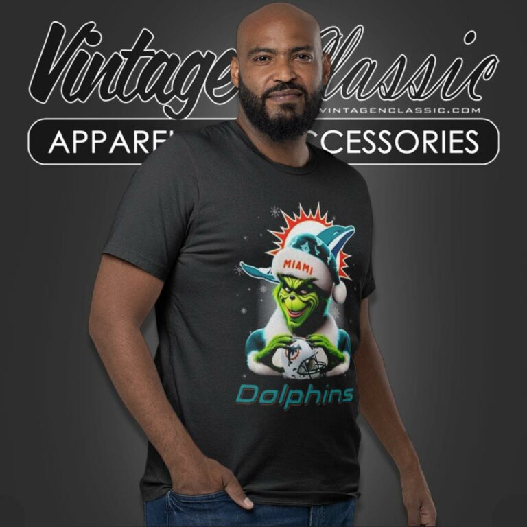 Santa Grinch Love Miami Dolphins Christmas T Shirt Santa Grinch Love Miami Dolphins Christmas T Shirt