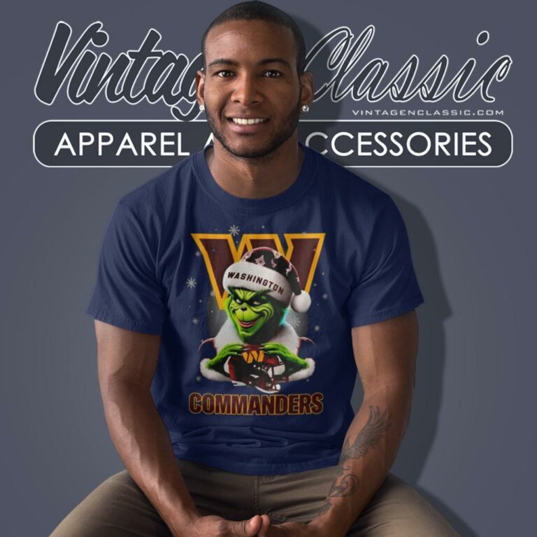 Santa Grinch Love Washington Commanders Christmas T Shirt Santa Grinch Love Washington Commanders Christmas T Shirt