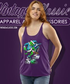 Santa Grinch Miami Dolphins Stomp On Nfl Teams Christmas Tank Top Racerback