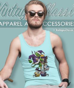 Santa Grinch Minnesota Vikings Stomp On Nfl Teams Christmas Tank Top Racerback