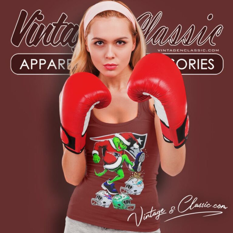 Santa Grinch New England Patriots Stomp On Nfl Teams Christmas Tank Top Racerback Santa Grinch New England Patriots Stomp On Nfl Teams Christmas Tank Top Racerback