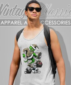 Santa Grinch New Orleans Saints Stomp On Nfl Teams Christmas Tank Top Racerback