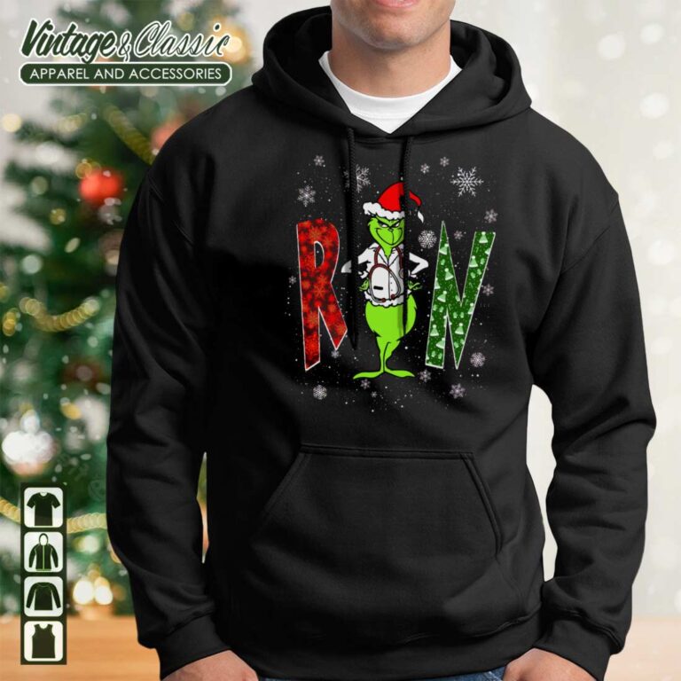 Santa Grinch RN Nurse Christmas Shirt Nurse Christmas Hoodie Santa Grinch RN Nurse Christmas Shirt Nurse Christmas Hoodie