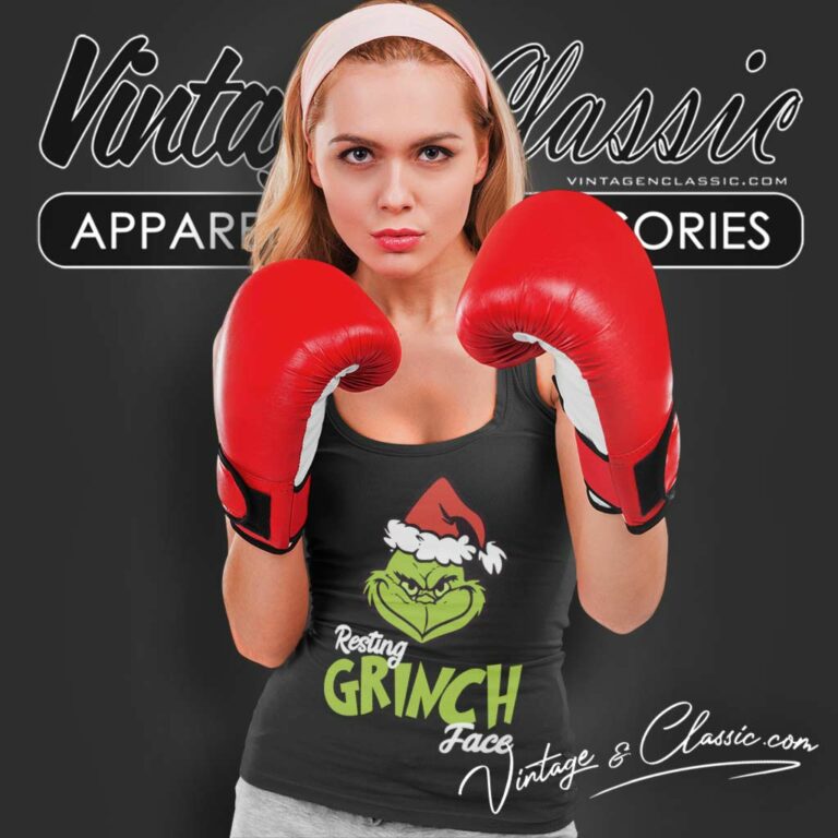 Santa Grinch Resting Grinch Face Christmas Tank Top Racerback 1 Santa Grinch Resting Grinch Face Christmas Tank Top Racerback 1