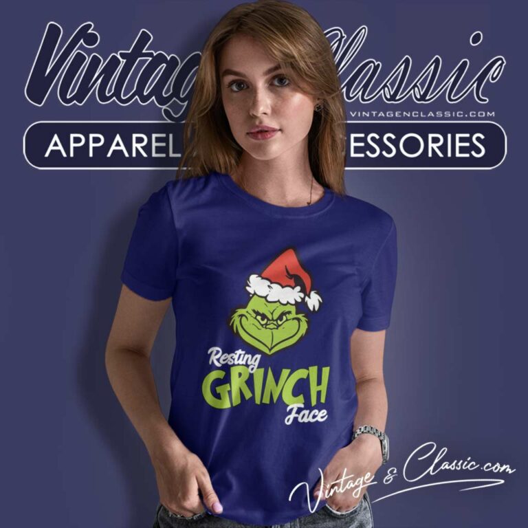 Santa Grinch Resting Grinch Face Christmas Women TShirt 1 Santa Grinch Resting Grinch Face Christmas Women TShirt 1
