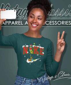 Santa Grinch X Nike Christmas Long Sleeve Tee