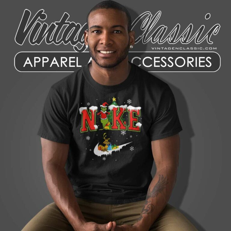 Santa Grinch X Nike Christmas T Shirt Santa Grinch X Nike Christmas T Shirt