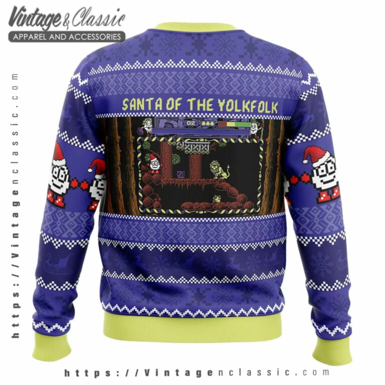 Santa Of The Yolkfolk Ugly Sweater back Ugly Sweater Santa Of The Yolkfolk Ugly Sweater back Ugly Sweater