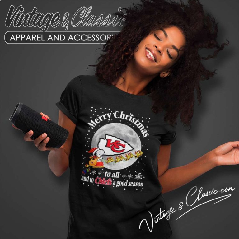 Santa Snoopy To All And To Chiefs A Good Season Women TShirt Santa Snoopy To All And To Chiefs A Good Season Women TShirt