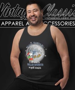 Santa Snoopy To All And To Cowboys A Good Season Tank Top Racerback