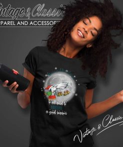 Santa Snoopy To All And To Eagles A Good Season Women TShirt