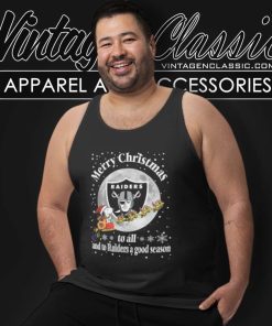 Santa Snoopy To All And To Raiders A Good Season Tank Top Racerback
