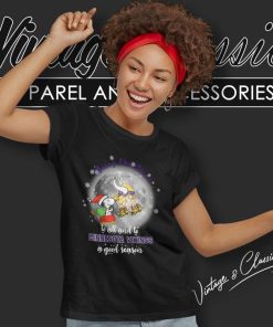 Santa Snoopy To All And To Vikings A Good Season Women TShirt