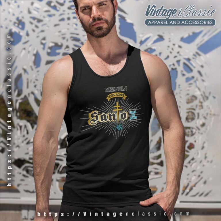 Santo Puro Mezquila Tequila Tank Top Racerback Santo Puro Mezquila Tequila Tank Top Racerback