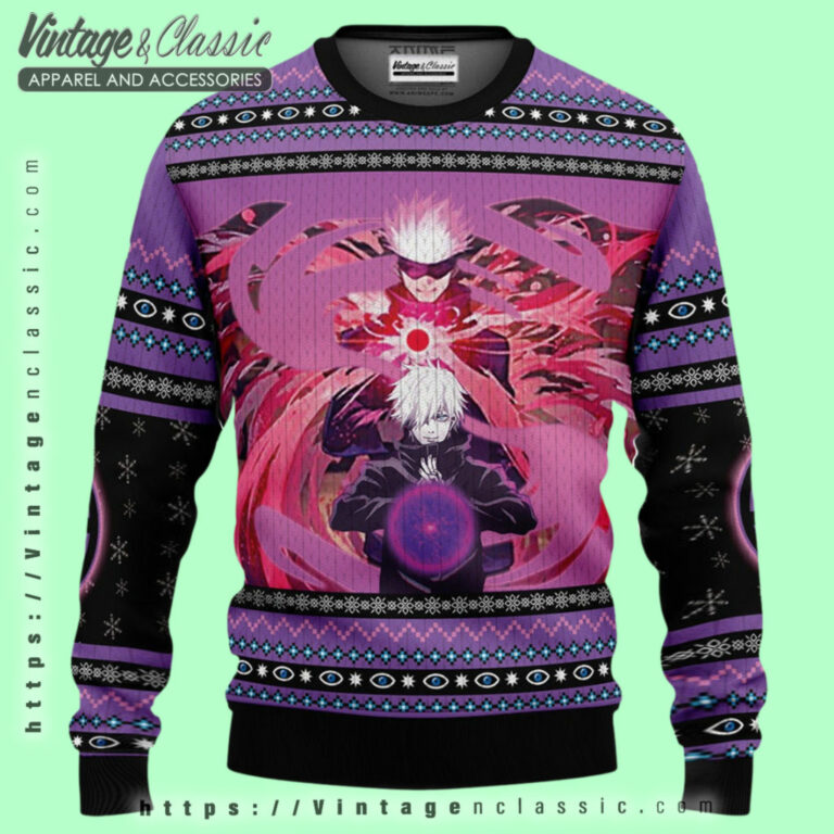 Satoru Gojo Jujutsu Kaisen Ugly Sweater Ugly Christmas Sweater Satoru Gojo Jujutsu Kaisen Ugly Sweater Ugly Christmas Sweater