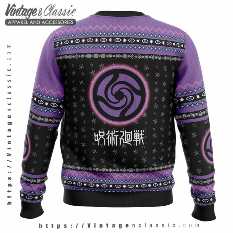 Satoru Gojo Jujutsu Kaisen Ugly Sweater back Ugly Christmas Sweater Satoru Gojo Jujutsu Kaisen Ugly Sweater back Ugly Christmas Sweater