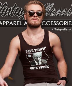 Save Trump Vote Vivek Iowa Map Tank Top Racerback