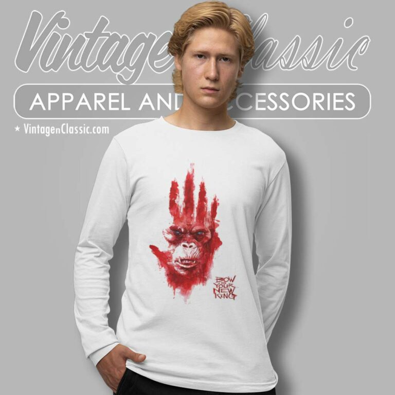 Scar King Shirt Godzilla X Kong The New Empire Long Sleeve Tee Scar King Shirt Godzilla X Kong The New Empire Long Sleeve Tee