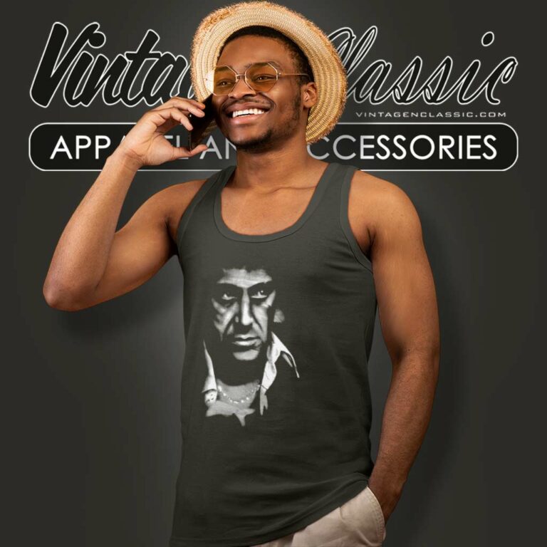 Scarface Antonio Tony Montana Al Pacino Tank Top Racerback Scarface Antonio Tony Montana Al Pacino Tank Top Racerback