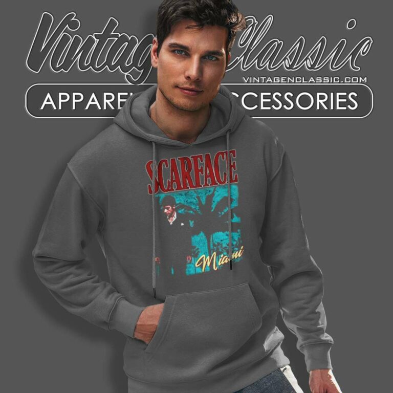 Scarface Movie Shirt Miami Sunset Tony In Tux Hoodie Scarface Movie Shirt Miami Sunset Tony In Tux Hoodie