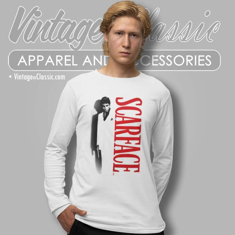 Scarface Shadow Gun Long Sleeve Tee Scarface Shadow Gun Long Sleeve Tee