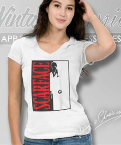 Scarface Shirt 1983 Crime Drama Film V Neck TShirt