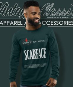 Scarface Tony Montana Logo Long Sleeve Tee