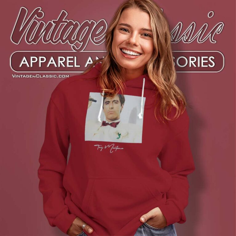 Scarface Tony Montana Logo Signature Hoodie Scarface Tony Montana Logo Signature Hoodie