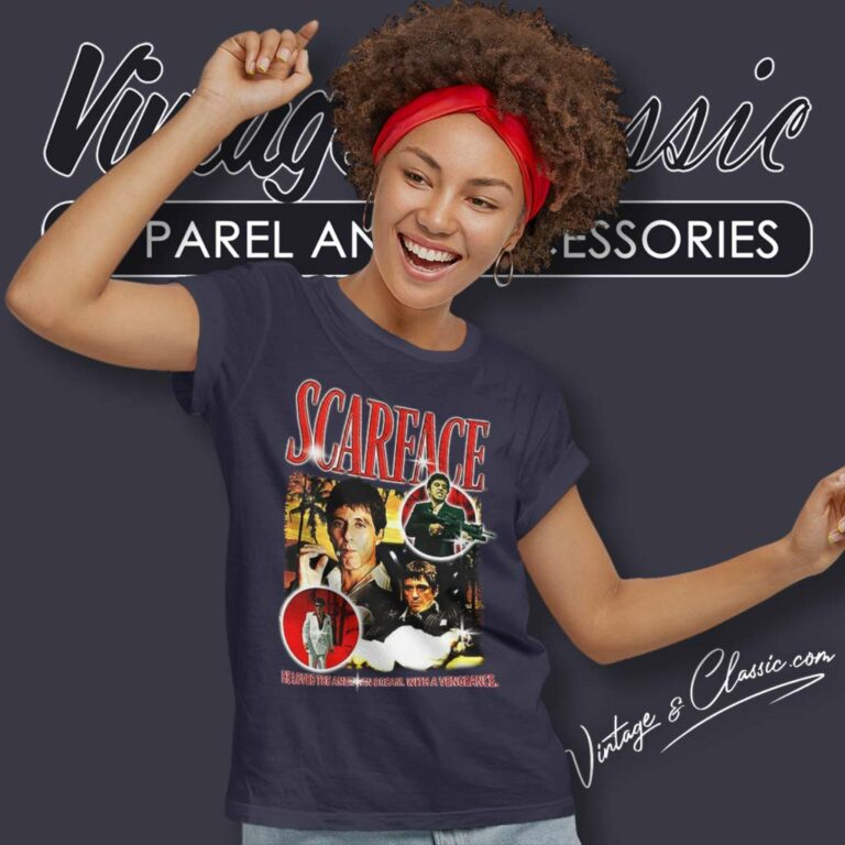 Scarface Tony Montana Women TShirt Scarface Tony Montana Women TShirt