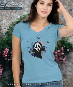 Scary Stitch Halloween Shirt 5 Scary Stitch Halloween Shirt V Neck TShirt