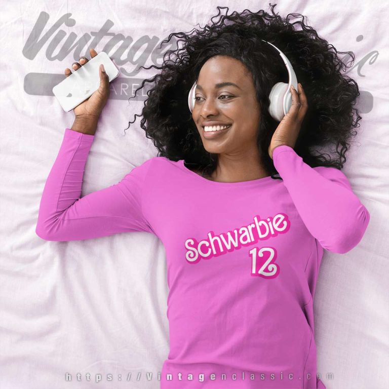 Schwarbie 12 Pink Shirt Phillies Kyle Schwarber Long Sleeve Tee Schwarbie 12 Pink Shirt Phillies Kyle Schwarber Long Sleeve Tee