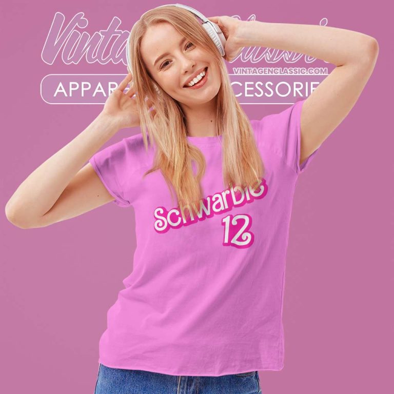 Schwarbie 12 Pink Shirt Phillies Kyle Schwarber Women TShirt Schwarbie 12 Pink Shirt Phillies Kyle Schwarber Women TShirt