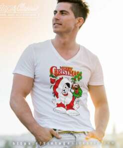 Scooby Doo Baby Yoda Star Wars Christmas Disney V Neck TShirt