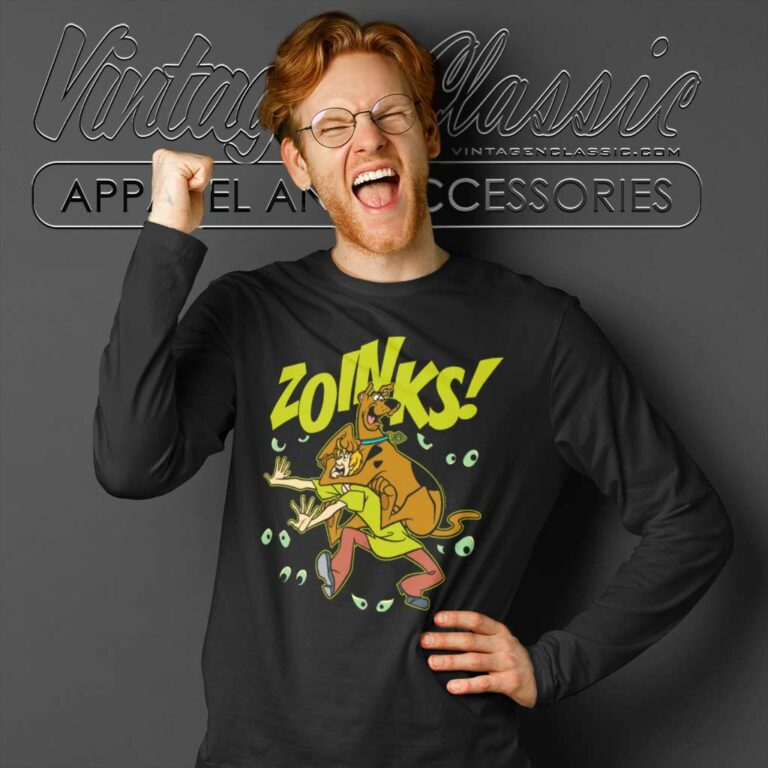 Scooby Doo Shaggy Zoinks Long Sleeve Tee Scooby Doo Shaggy Zoinks Long Sleeve Tee