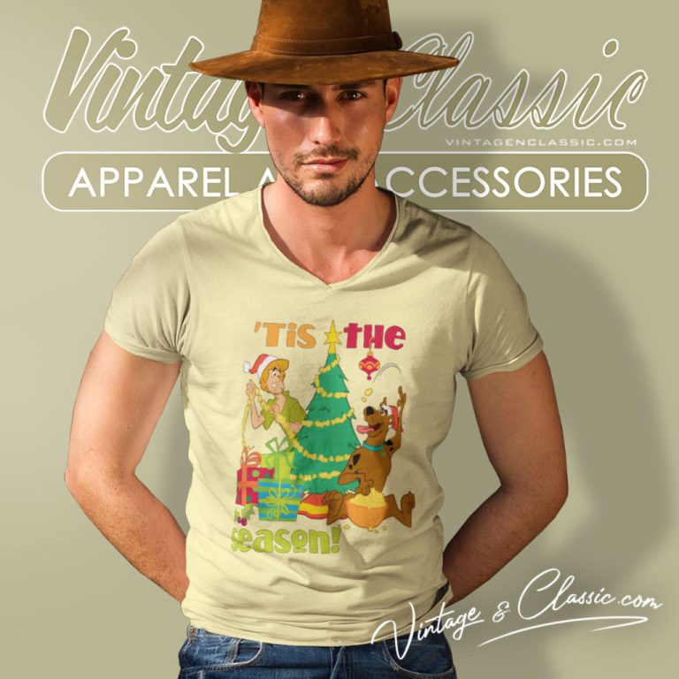 Scooby Doo Tis The Season V Neck TShirt Scooby Doo Tis The Season V Neck TShirt
