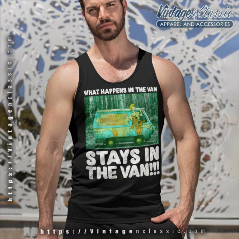 Scooby Doo What Happens In The Van Stays In The Van Tank Top Racerback Scooby Doo What Happens In The Van Stays In The Van Tank Top Racerback