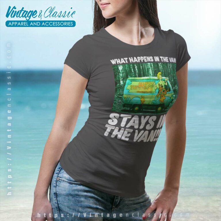 Scooby Doo What Happens In The Van Stays In The Van Women TShirt Scooby Doo What Happens In The Van Stays In The Van Women TShirt