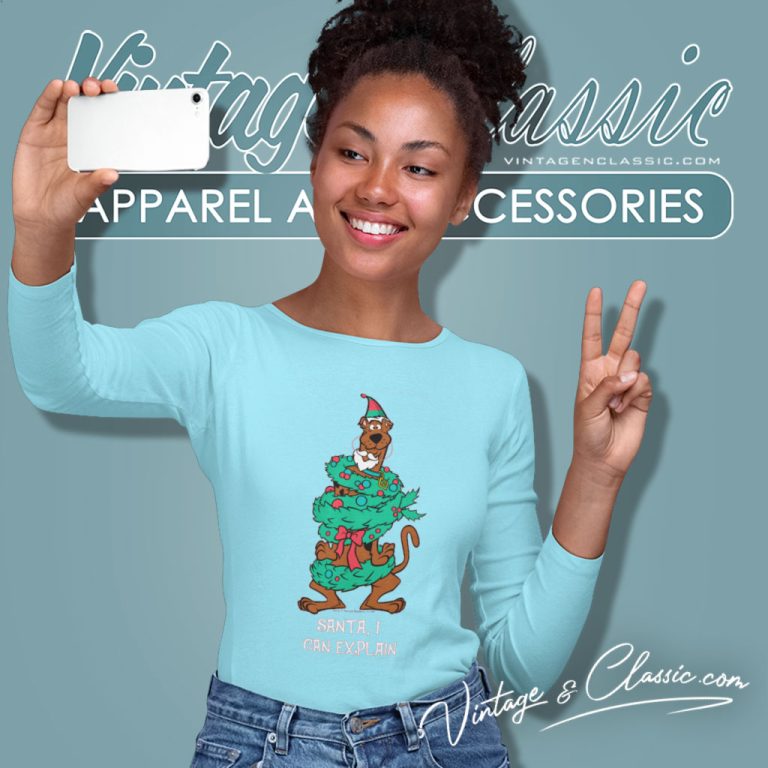 Scooby Doo Wrapped In Wreaths Long Sleeve Tee Scooby Doo Wrapped In Wreaths Long Sleeve Tee