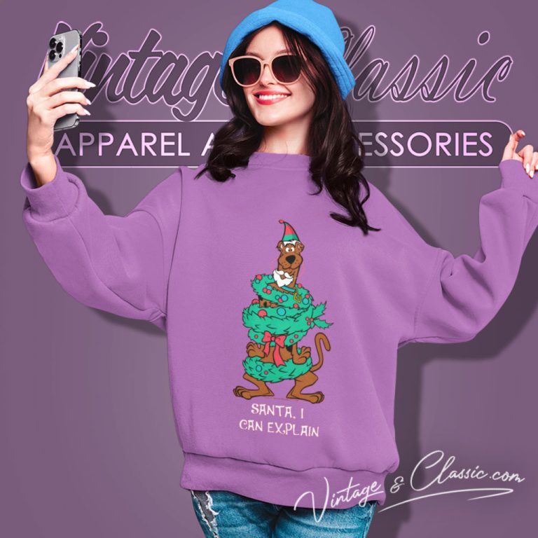 Scooby Doo Wrapped In Wreaths Sweatshirt Scooby Doo Wrapped In Wreaths Sweatshirt