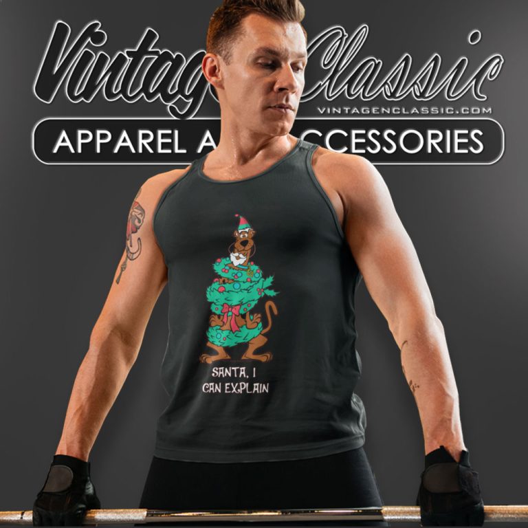 Scooby Doo Wrapped In Wreaths Tank Top Racerback Scooby Doo Wrapped In Wreaths Tank Top Racerback