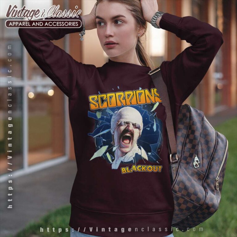 Scorpions Album Blackout Shirt Sweatshirt 1 Scorpions Album Blackout Shirt Sweatshirt 1