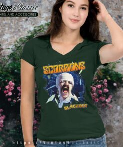Scorpions Album Blackout Shirt V Neck TShirt 1