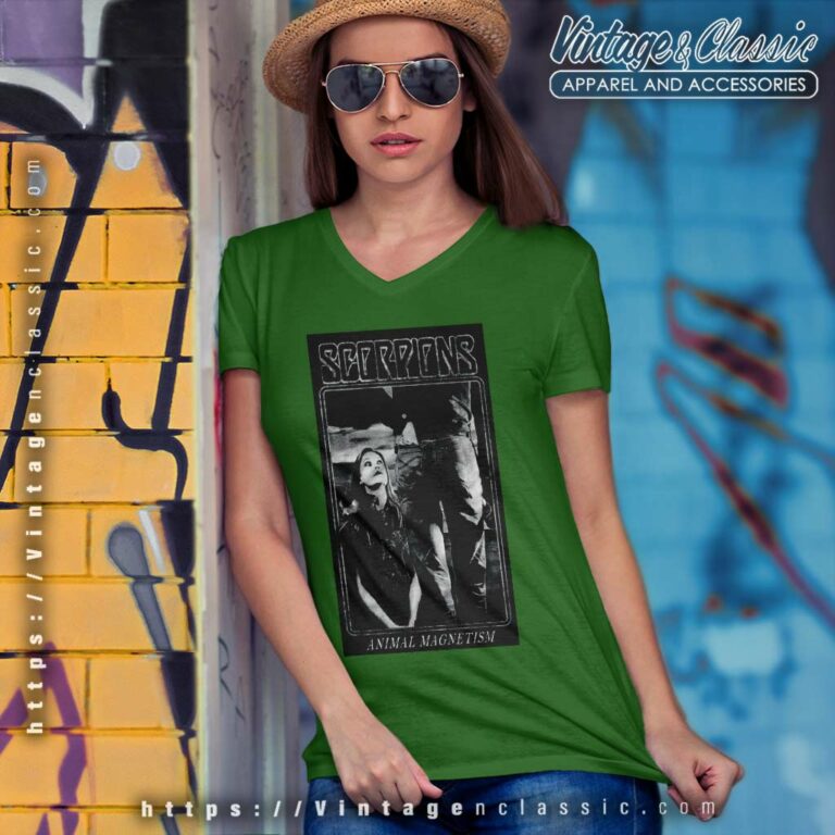 Scorpions Animal Magnetism V Neck TShirt Scorpions Animal Magnetism V Neck TShirt