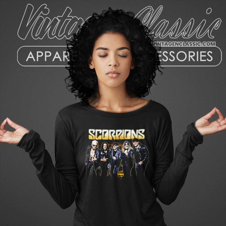 Scorpions City Pic Crazy Long Sleeve Tee Scorpions City Pic Crazy Long Sleeve Tee
