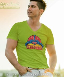 Scorpions Color Logo V Neck TShirt
