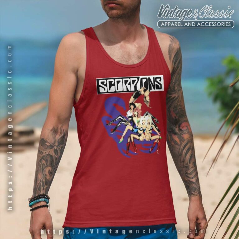Scorpions Concert 1990 Tank Top Racerback Scorpions Concert 1990 Tank Top Racerback