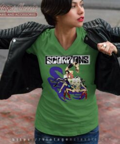 Scorpions Concert 1990 V Neck TShirt