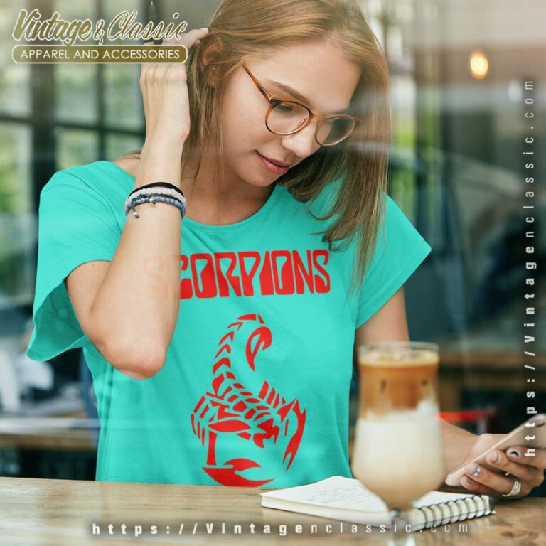 Scorpions Red Logo Women TShirt Scorpions Red Logo Women TShirt