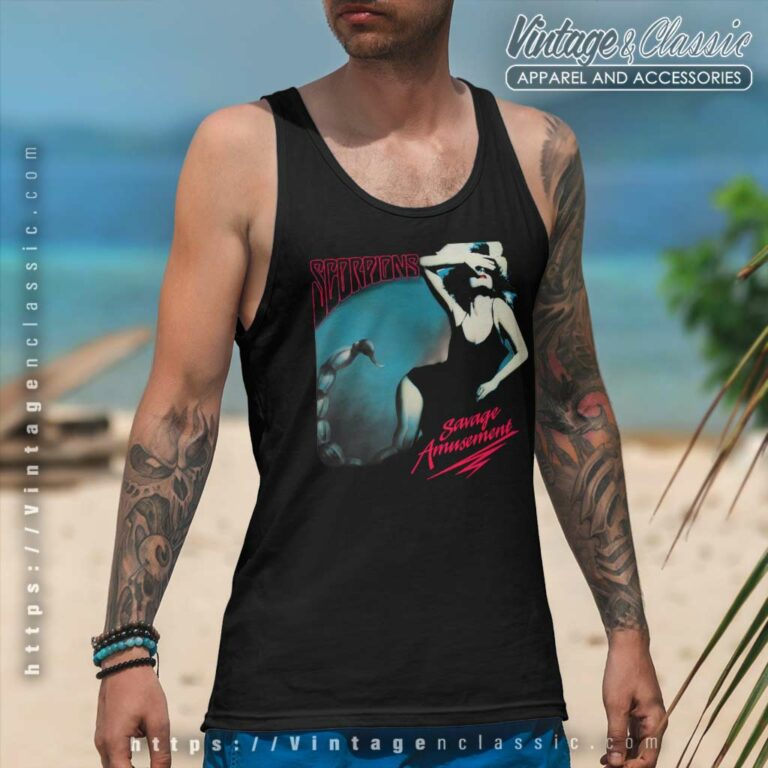 Scorpions Savage Amuset Tank Top Racerback Scorpions Savage Amuset Tank Top Racerback